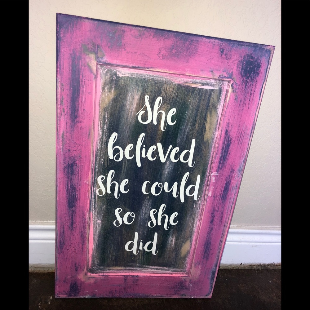 Homemade decor signs